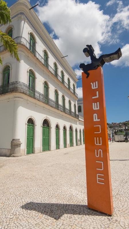 Apartamento Em Santos No Gonzaga Em Frente A Praia מראה חיצוני תמונה