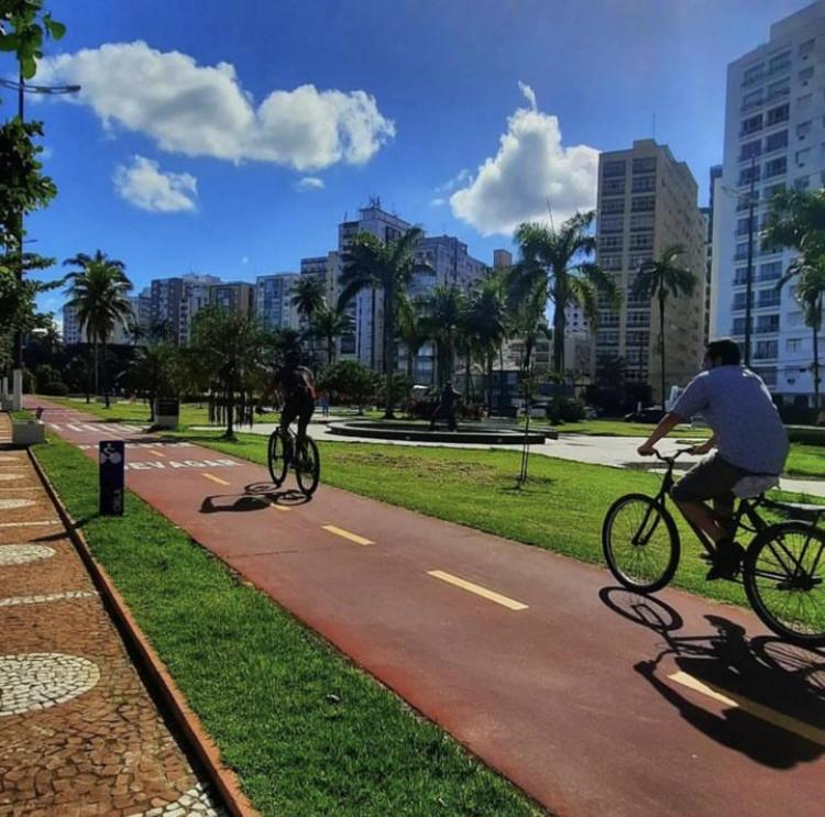 Apartamento Em Santos No Gonzaga Em Frente A Praia מראה חיצוני תמונה