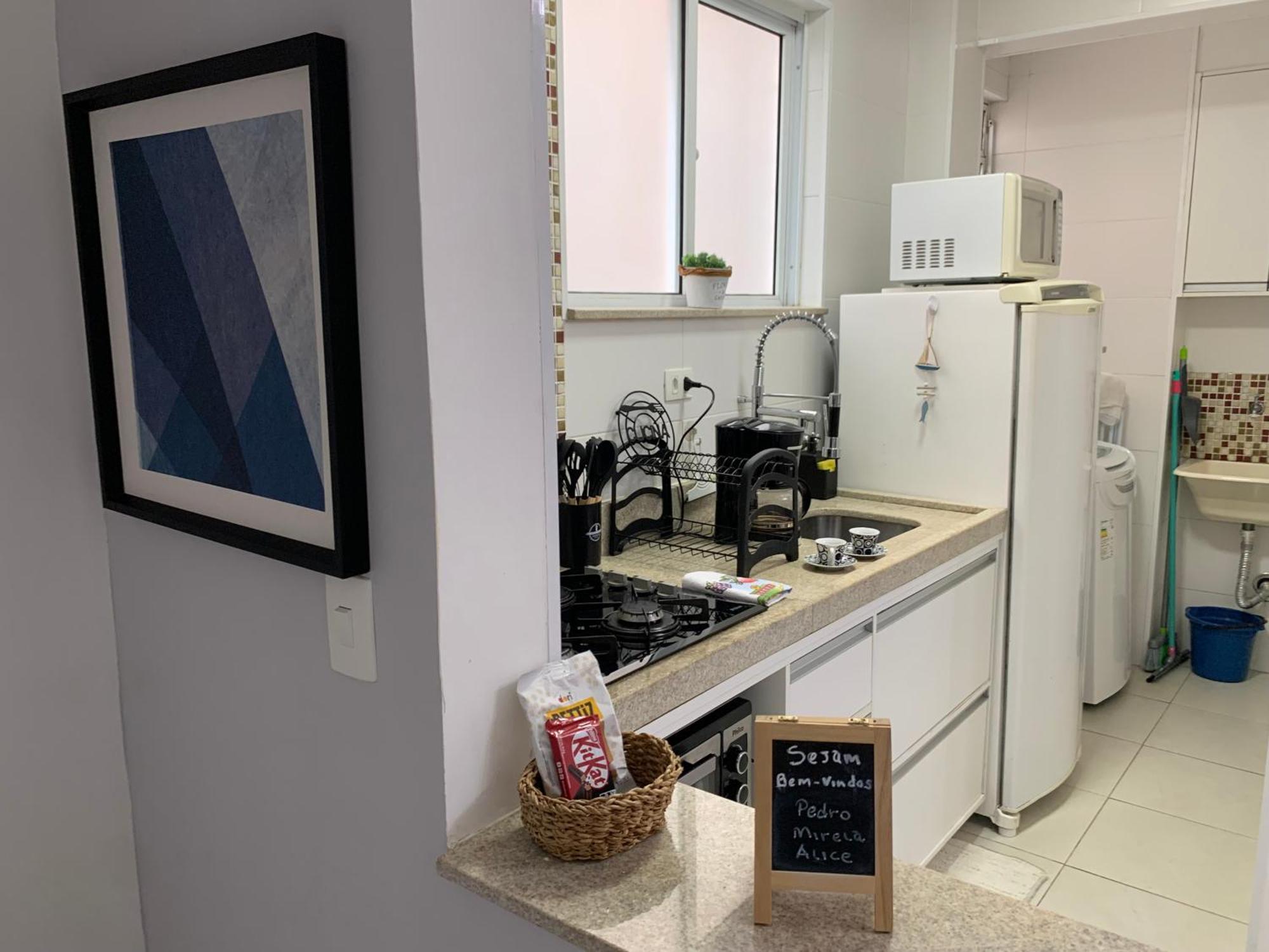 Apartamento Em Santos No Gonzaga Em Frente A Praia מראה חיצוני תמונה